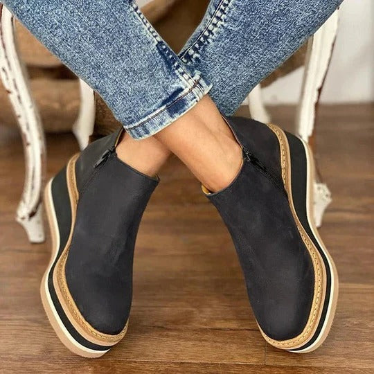 Alix - Women's Stylish Platform Ankle Boots