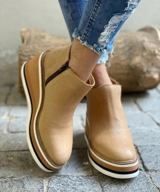 Alix - Women's Stylish Platform Ankle Boots