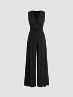 Althea - Women's Elegant Wide-Leg Jumpsuit
