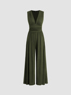 Althea - Women's Elegant Wide-Leg Jumpsuit