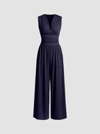 Althea - Women's Elegant Wide-Leg Jumpsuit