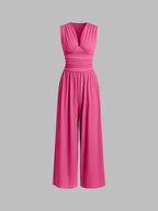Althea - Women's Elegant Wide-Leg Jumpsuit
