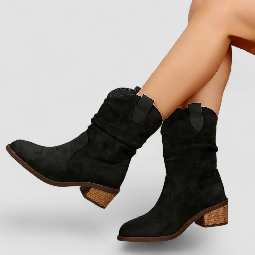 Amara - Women's Chic Faux Suede Ankle Boots