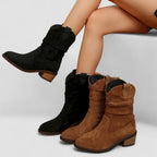Amara - Women's Chic Faux Suede Ankle Boots