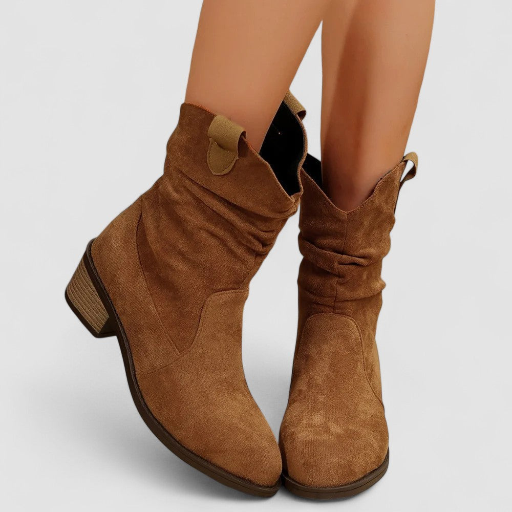 Amara - Women's Chic Faux Suede Ankle Boots