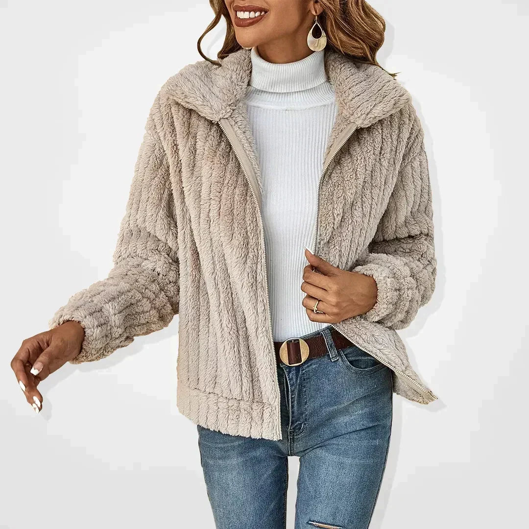 Amara - Women's Cosy Textured Jacket