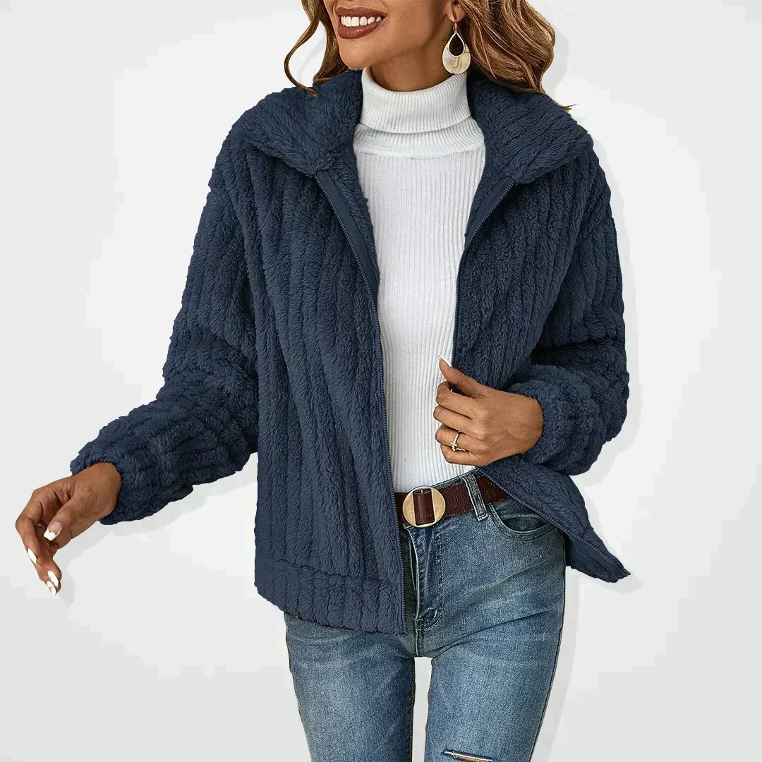 Amara - Women's Cosy Textured Jacket