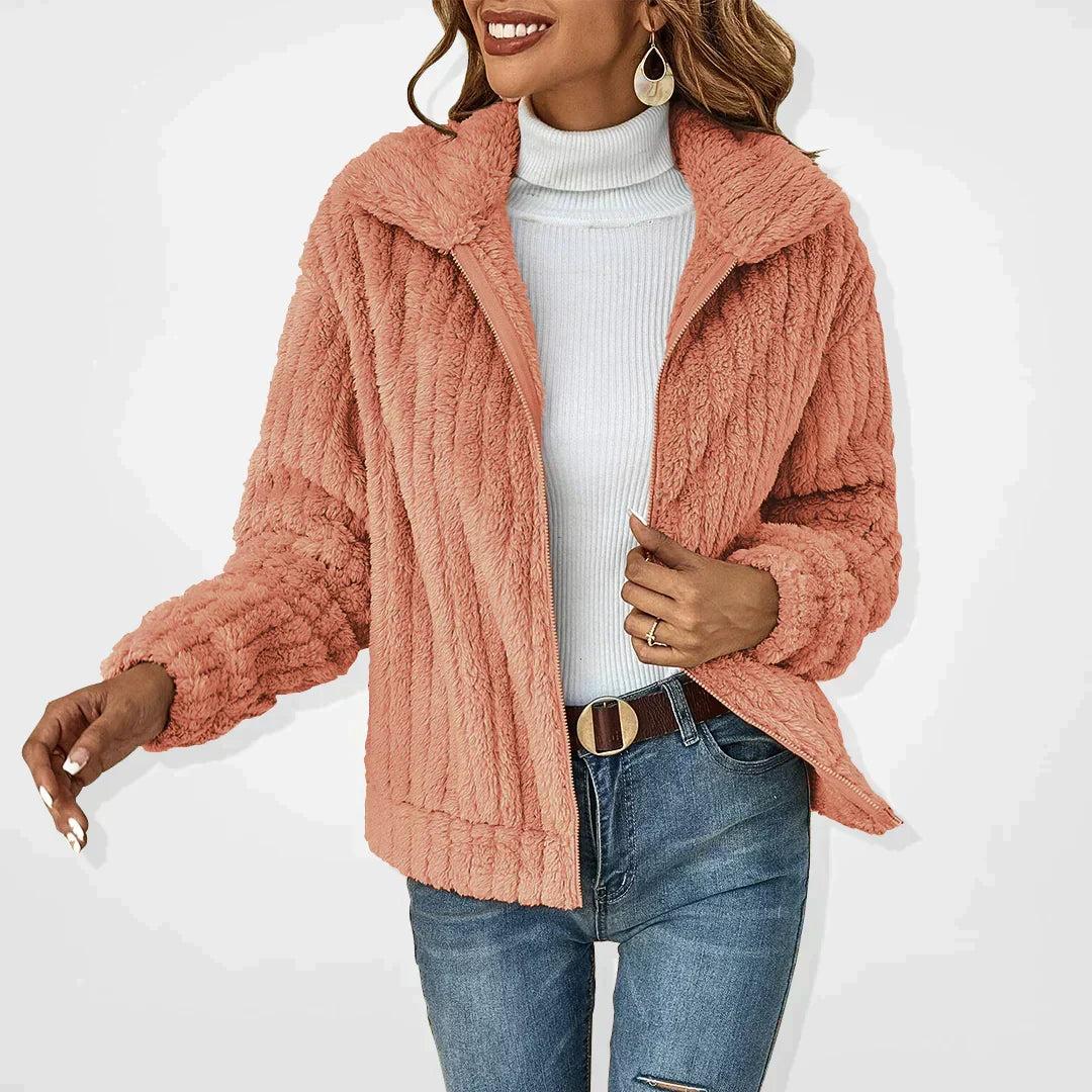 Amara - Women's Cosy Textured Jacket