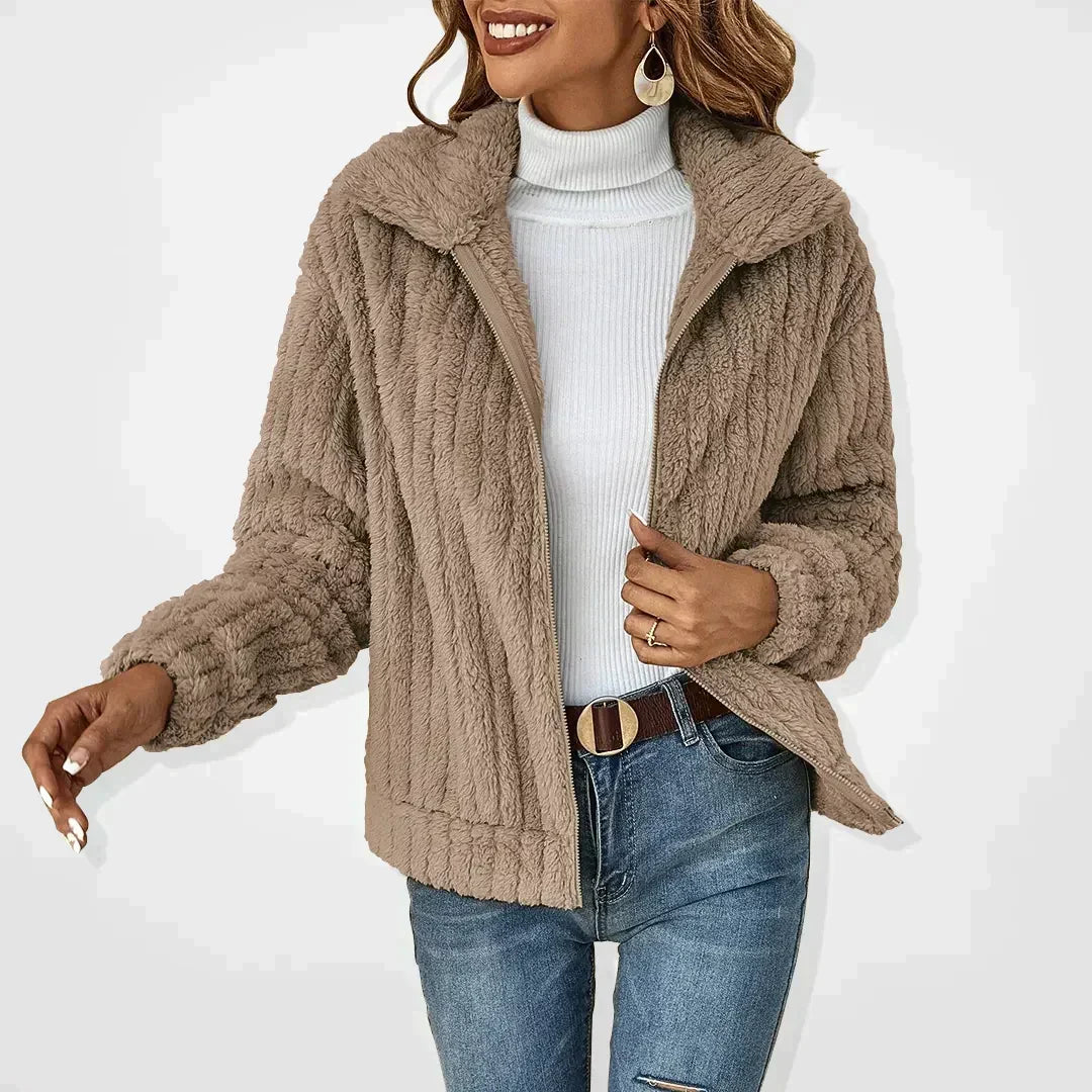 Amara - Women's Cosy Textured Jacket