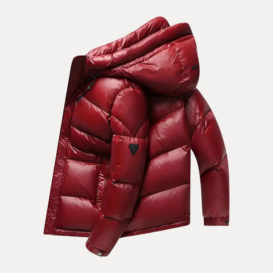 Anton - Men's Quilted Puffer Jacket with Hood