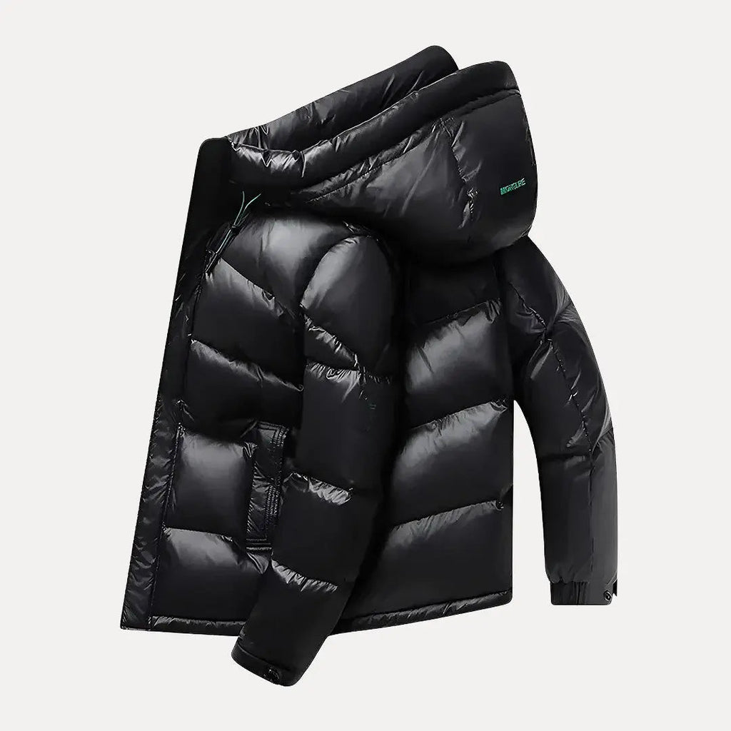 Anton - Men's Quilted Puffer Jacket with Hood