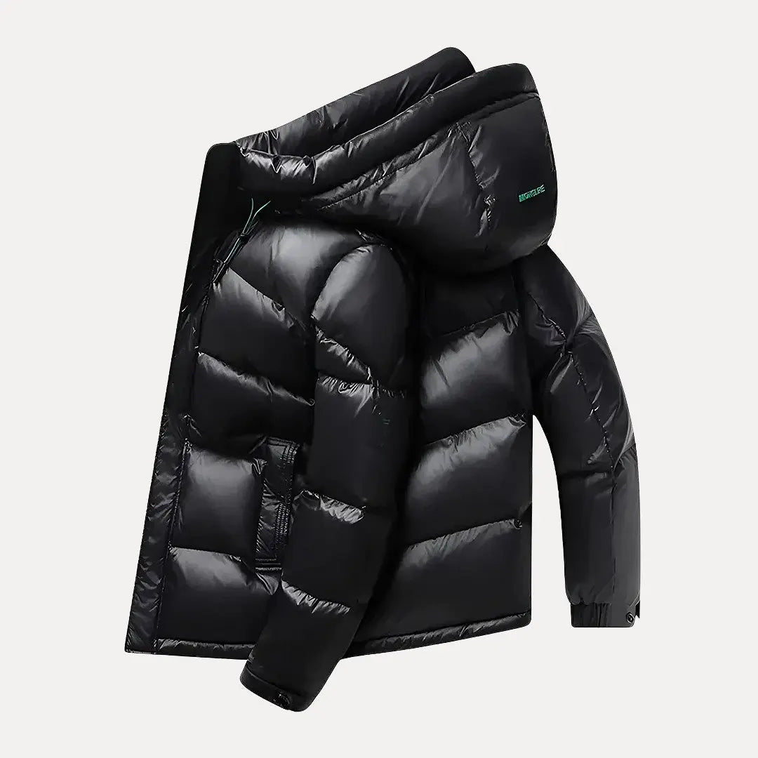 Anton - Men's Quilted Puffer Jacket with Hood