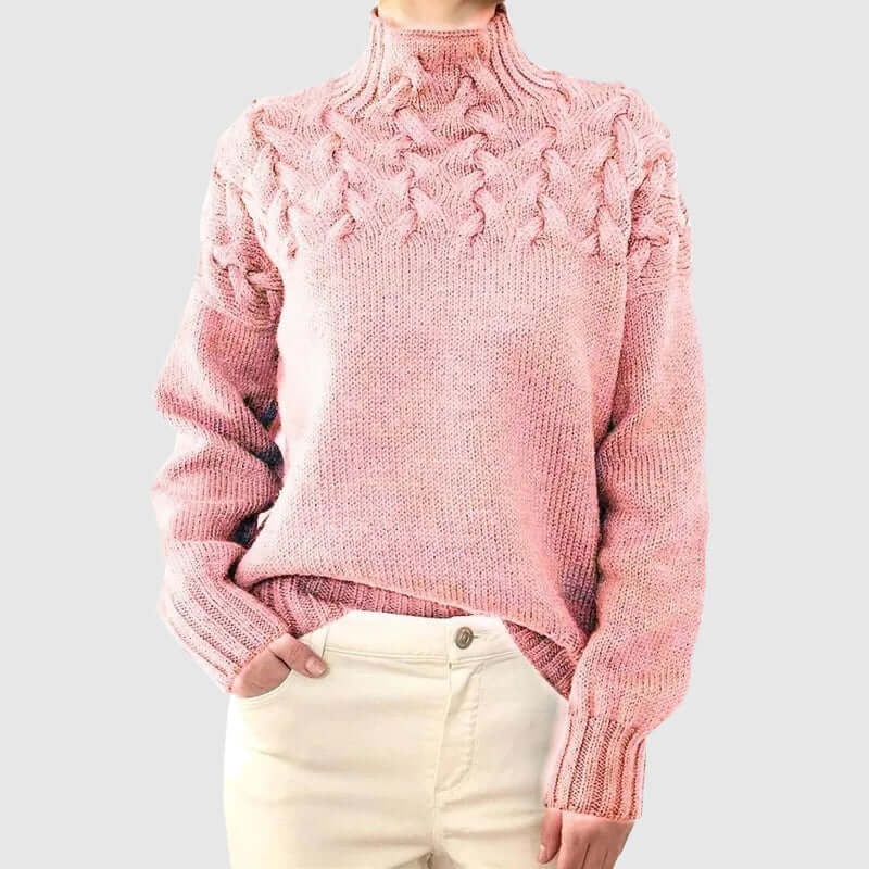 Anwen - Women's Classic Cable Knit Jumper