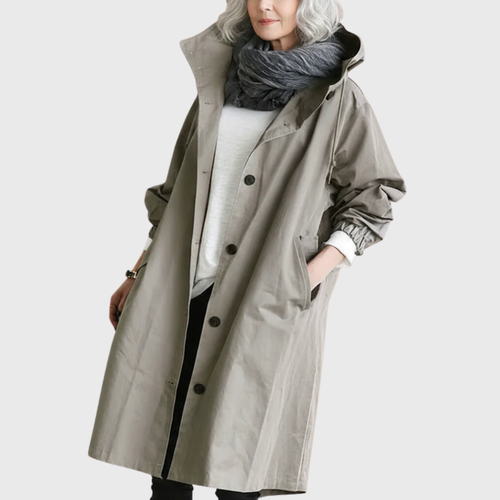 Anwen - Women's Relaxed Long Trench Coat