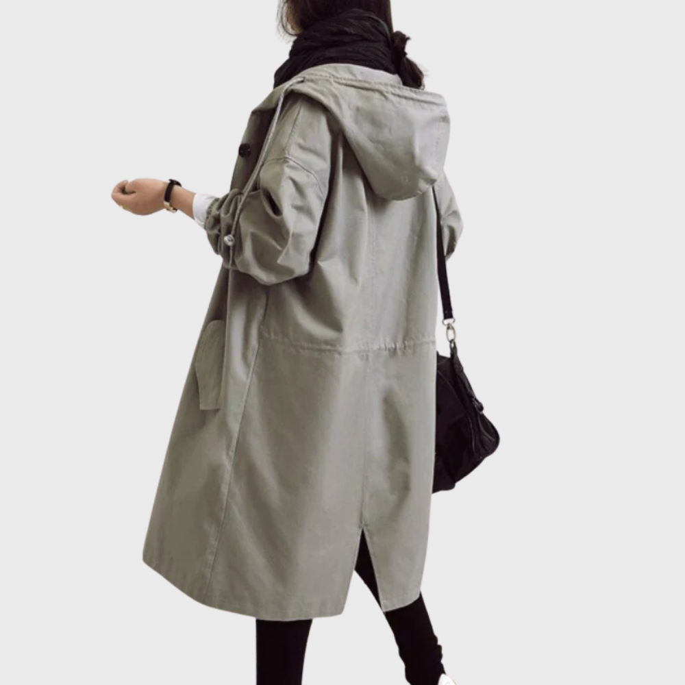 Anwen - Women's Relaxed Long Trench Coat