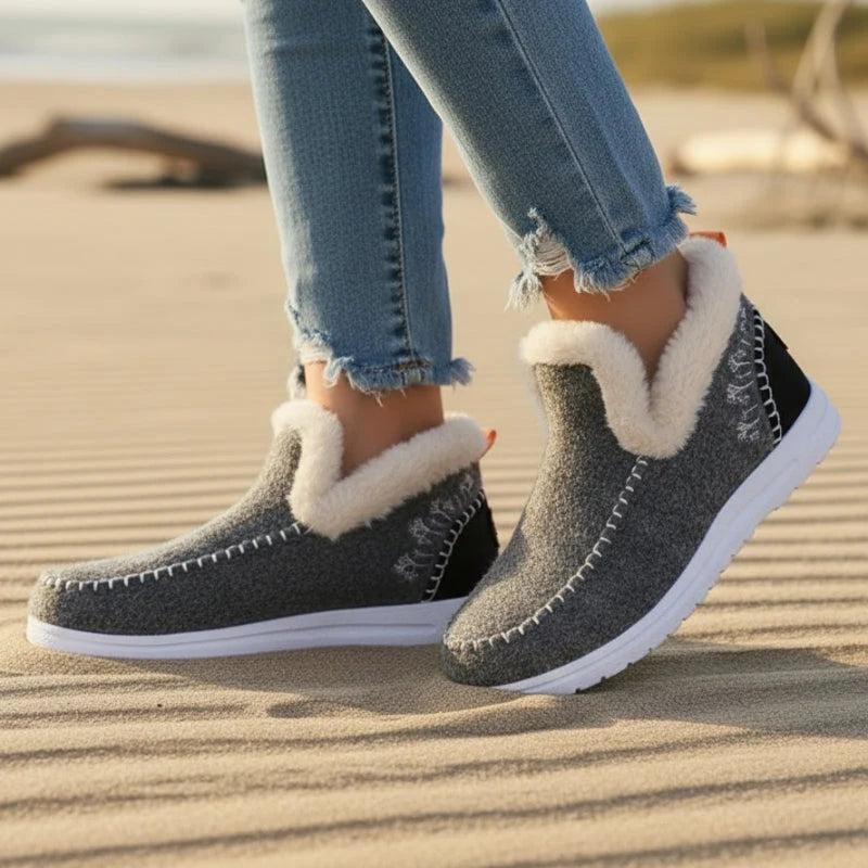 Anya - Women's Cosy Faux Fur Ankle Boots