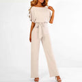 Anya - Women's Elegant Tie-Waist Jumpsuit