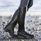 Arden - Women's Knee High Boots with Buckle Detail