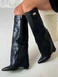 Black leather