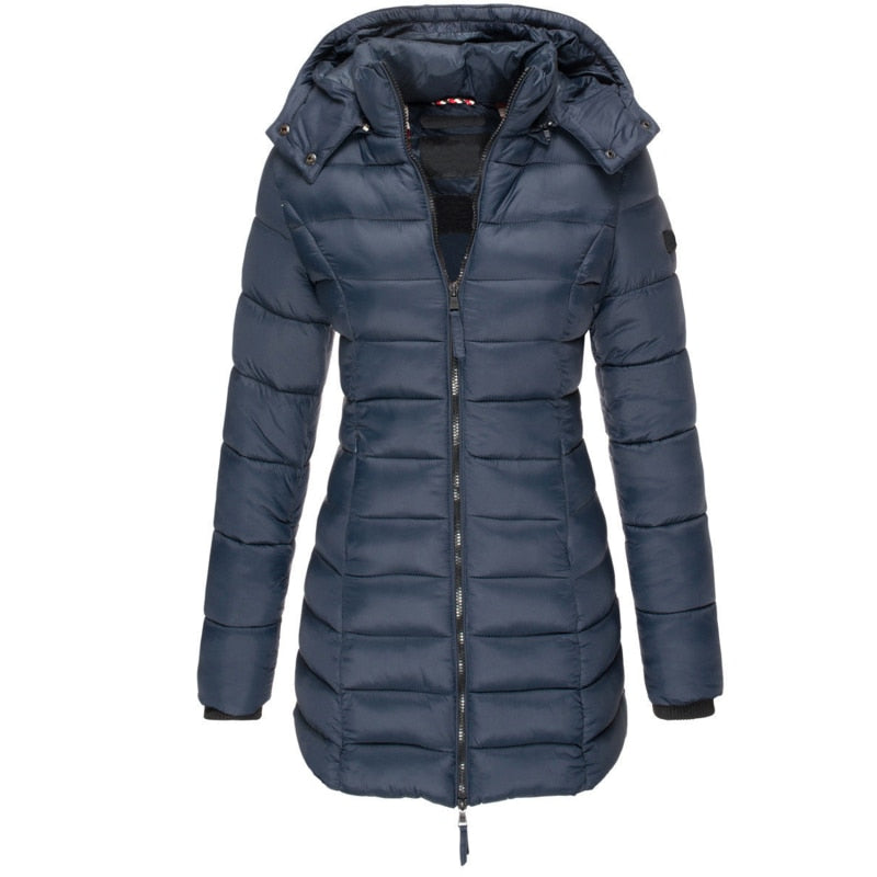 Astra - Women's Winter Puffer Coat with Hood