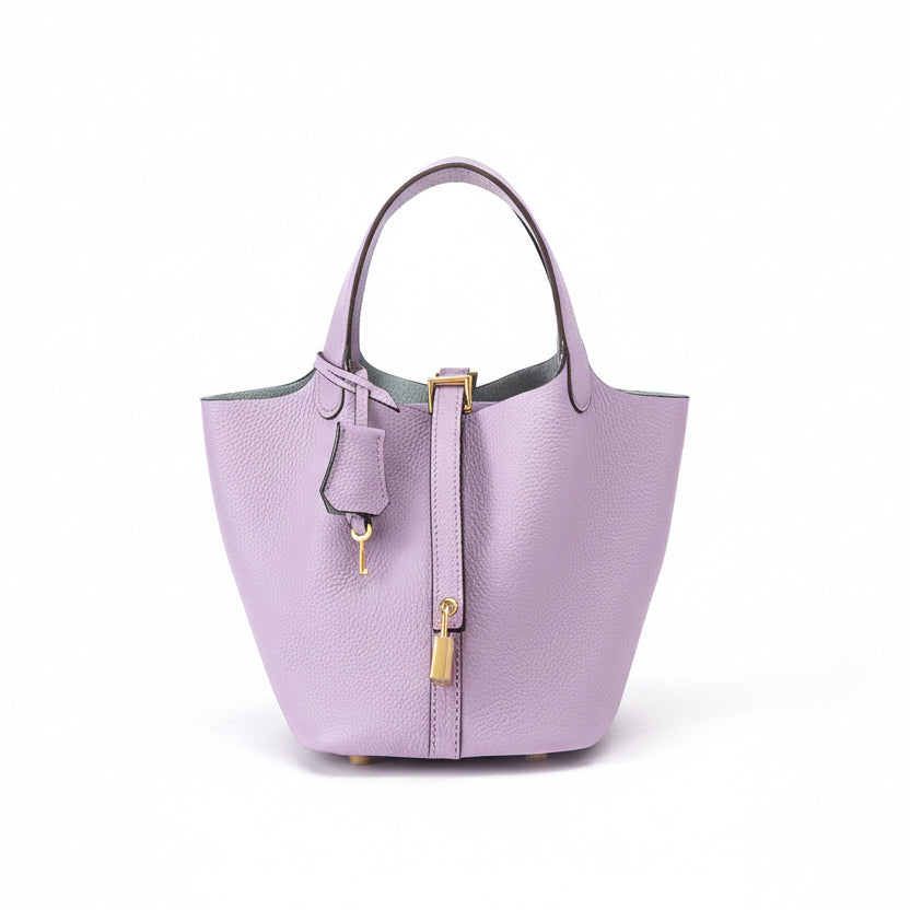 Astrid - Women's Chic Handbag with Gold-Tone Lock Detail