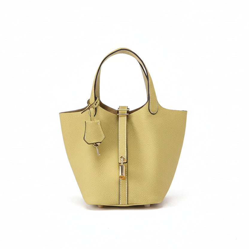 Astrid - Women's Chic Handbag with Gold-Tone Lock Detail