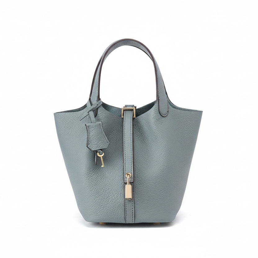 Astrid - Women's Chic Handbag with Gold-Tone Lock Detail