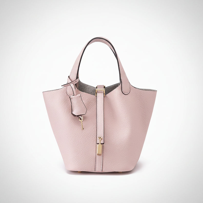 Astrid - Women's Chic Handbag with Gold-Tone Lock Detail