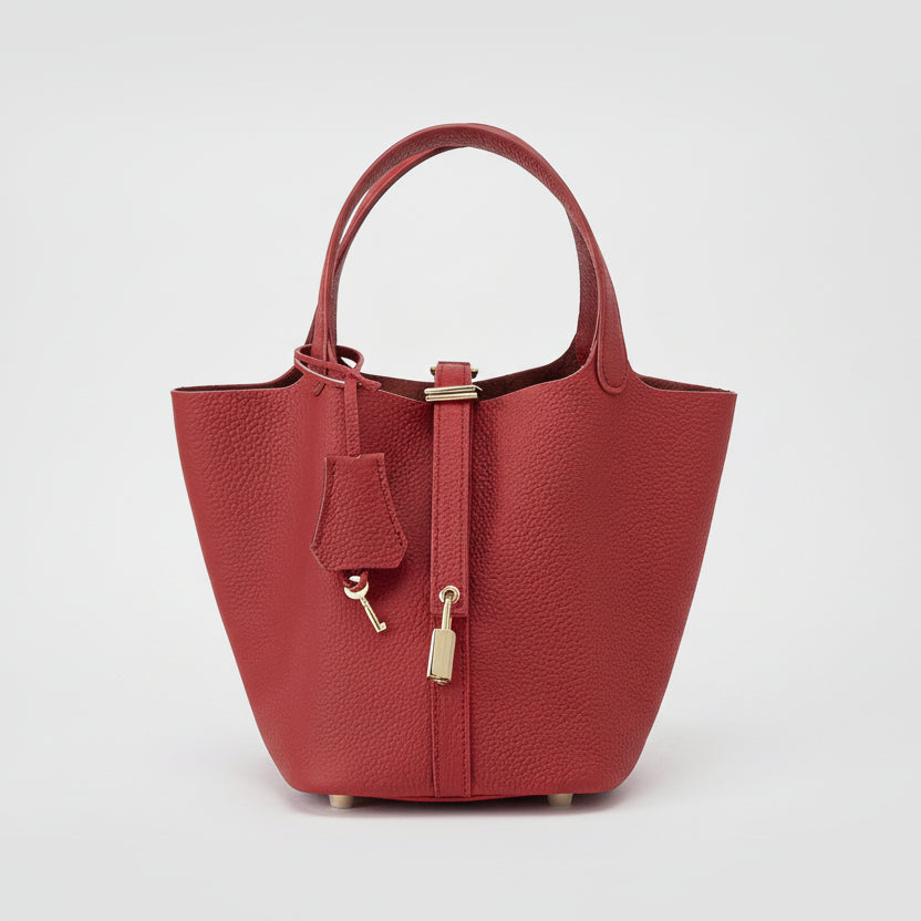 Astrid - Women's Chic Handbag with Gold-Tone Lock Detail