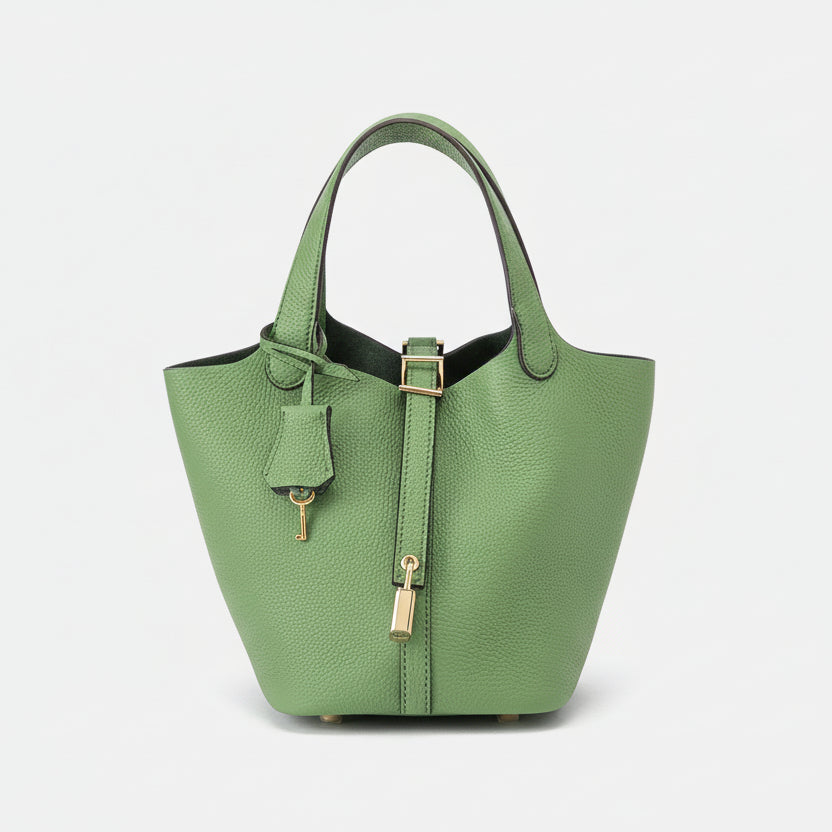 Astrid - Women's Chic Handbag with Gold-Tone Lock Detail