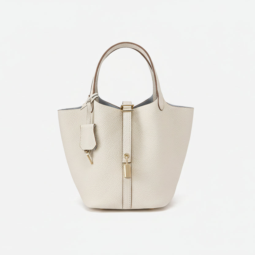 Astrid - Women's Chic Handbag with Gold-Tone Lock Detail