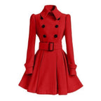 Astrid - Women's Elegant Double-Breasted Trench Coat