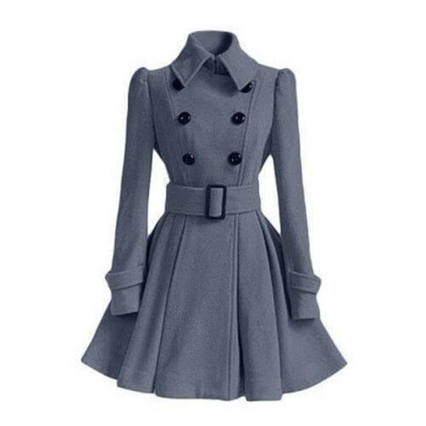 Astrid - Women's Elegant Double-Breasted Trench Coat