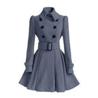 Astrid - Women's Elegant Double-Breasted Trench Coat