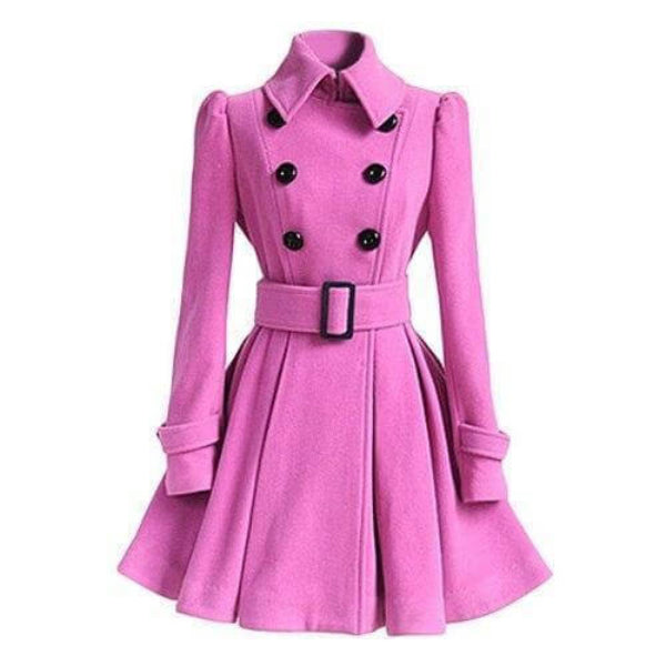 Astrid - Women's Elegant Double-Breasted Trench Coat