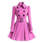 Astrid - Women's Elegant Double-Breasted Trench Coat