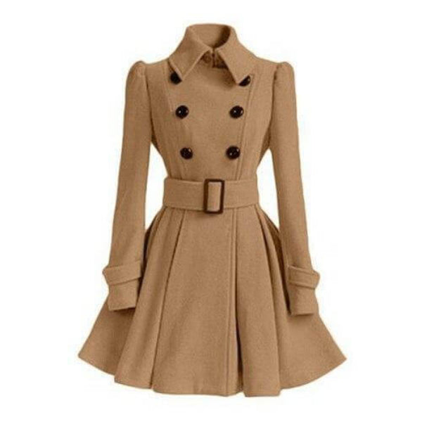 Astrid - Women's Elegant Double-Breasted Trench Coat