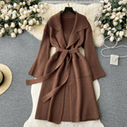 Blythe - Women's Classic Knit Cardigan with Tie Waist