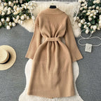 Blythe - Women's Classic Knit Cardigan with Tie Waist