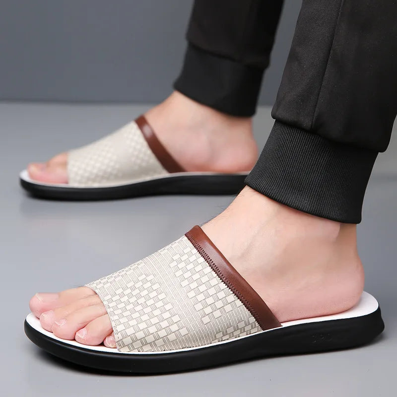Bram - Men's Casual Woven Slide Sandals