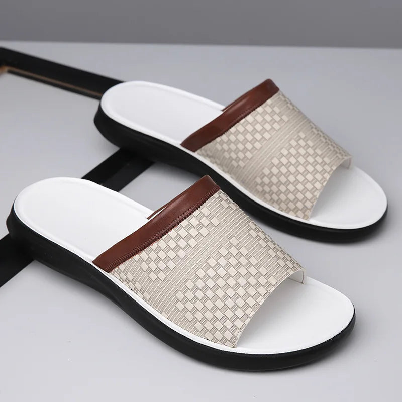 Bram - Men's Casual Woven Slide Sandals