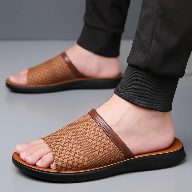 Bram - Men's Casual Woven Slide Sandals