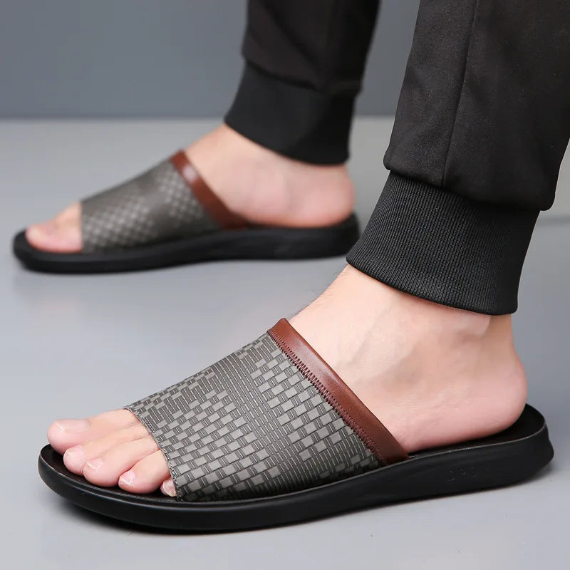Bram - Men's Casual Woven Slide Sandals