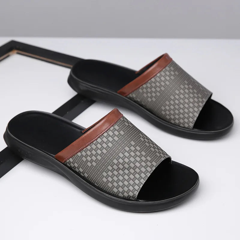 Bram - Men's Casual Woven Slide Sandals