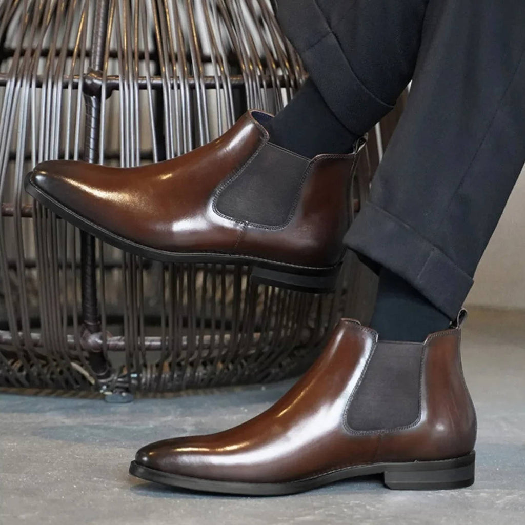 Bram - Men's Classic Leather Chelsea Boots