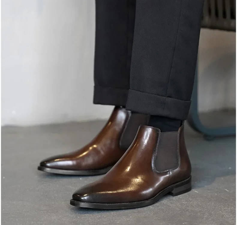 Bram - Men's Classic Leather Chelsea Boots