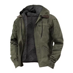 Bram - Men's Full Zip Hooded Jacket with Drawstring