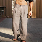 Bram - Men's Relaxed Fit Linen Trousers