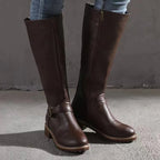 Briar - Women's Knee High Boots with Buckle Detail