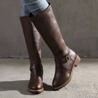 Briar - Women's Knee High Boots with Buckle Detail